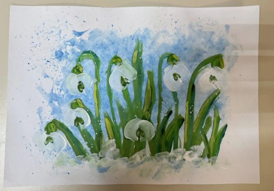 "Полянка с подснежниками"