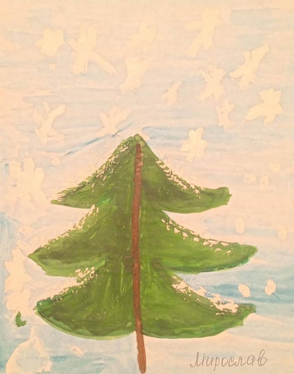 Ёлочка зимой