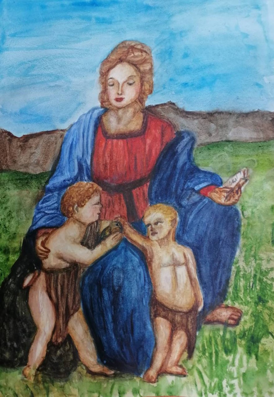 Мадонна со щеглёнком