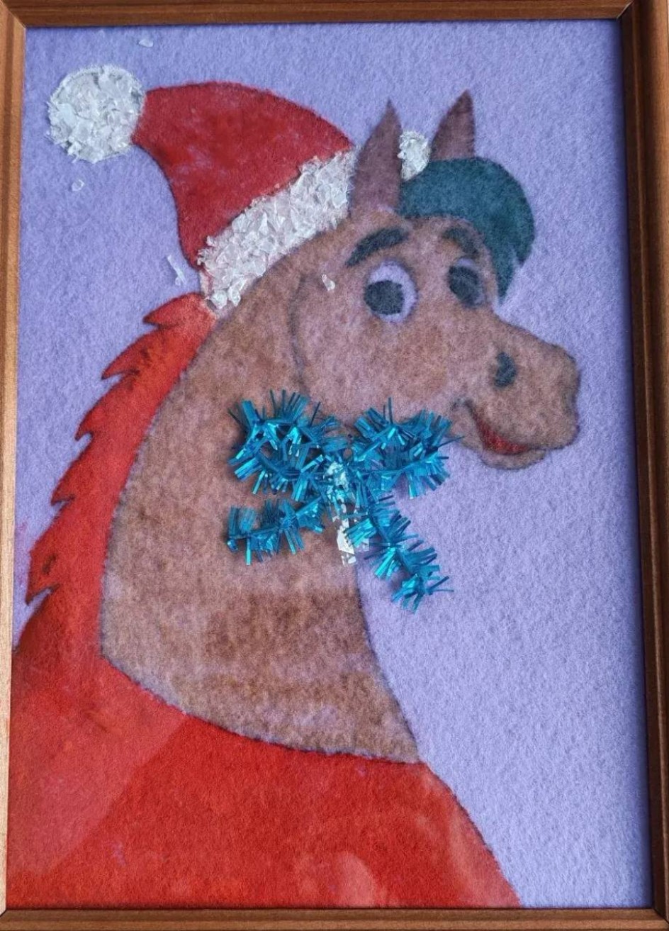 Новогодняя лошадка.