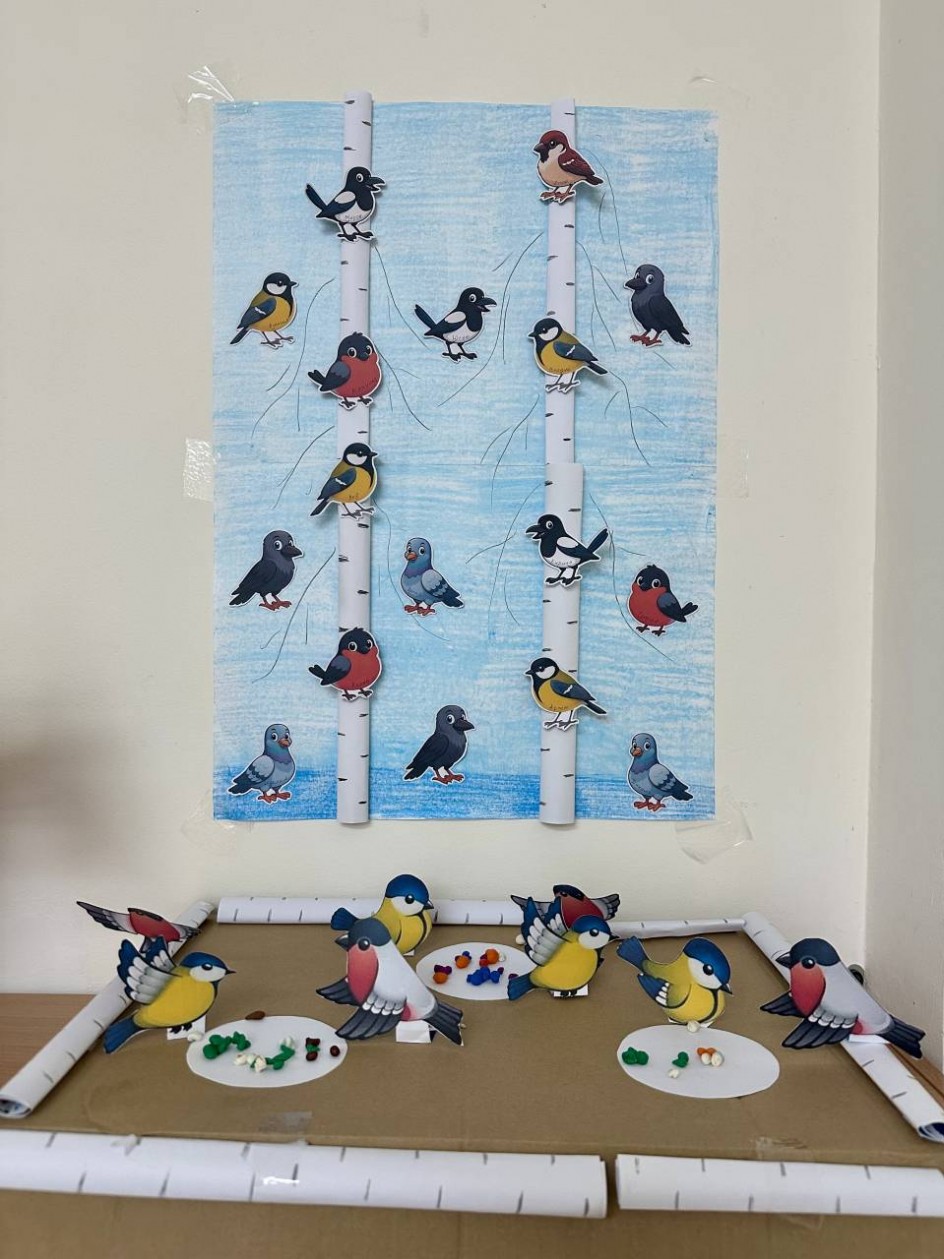 Зимние гости на кормушке