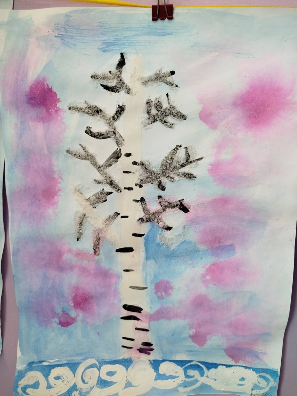 "Берёза на рассвете"