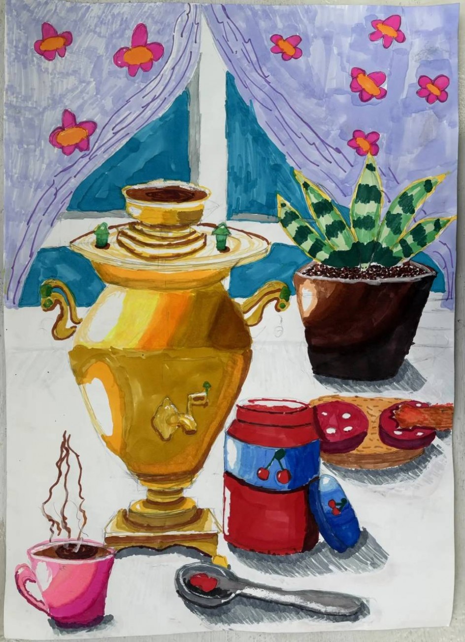 "Натюрморт с самоваром "