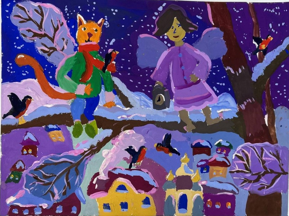 Разговор ангела с котом