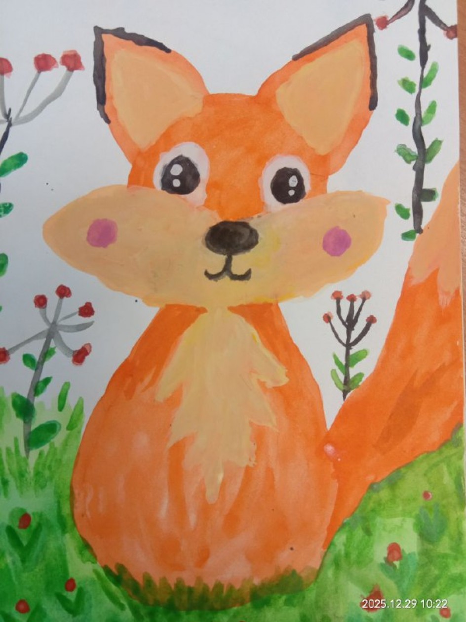 "Лисичка в весеннем лесу"