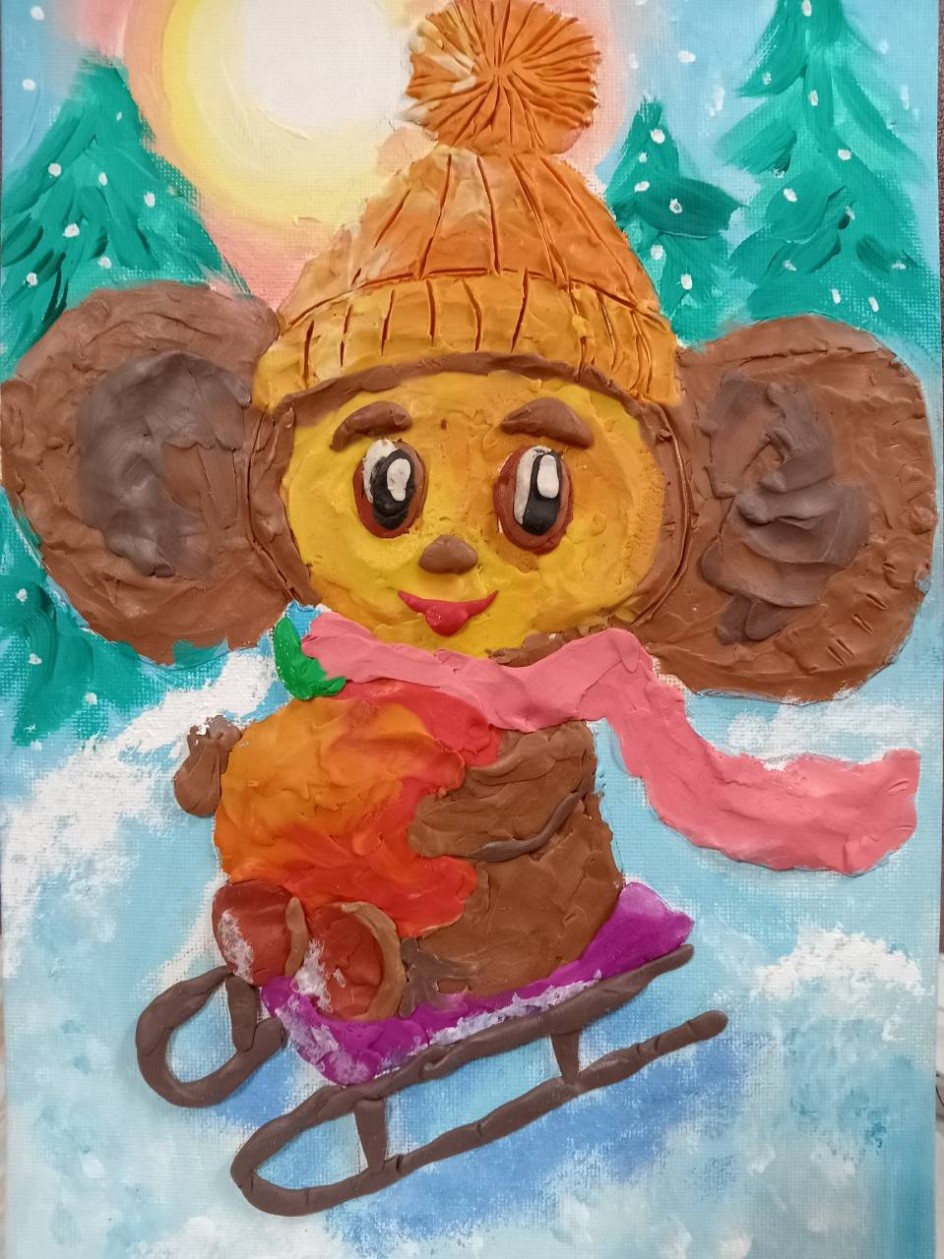 Новогодний Чебурашка