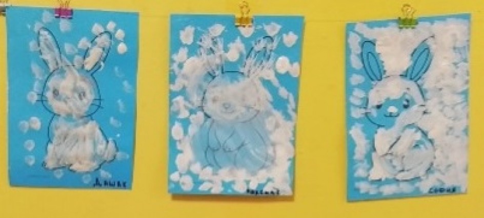 Зайчик с снегу