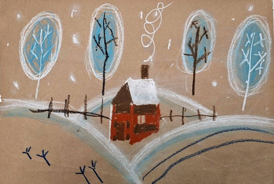 Зима в деревне