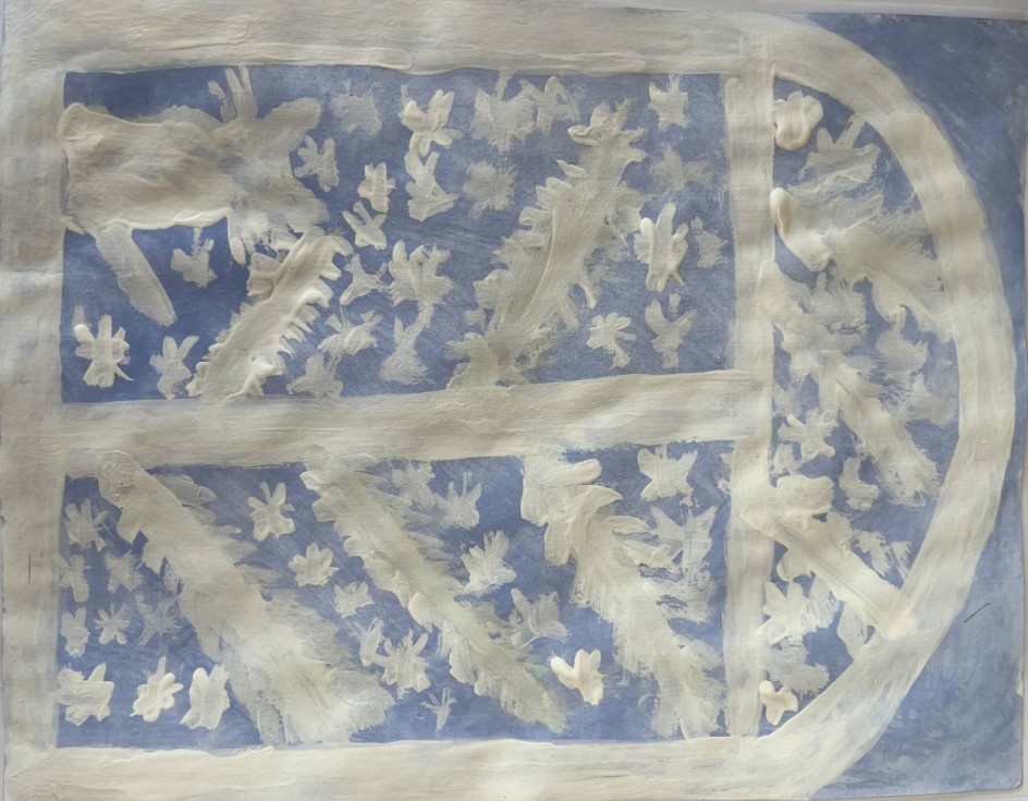 Рисунок зимы на окне