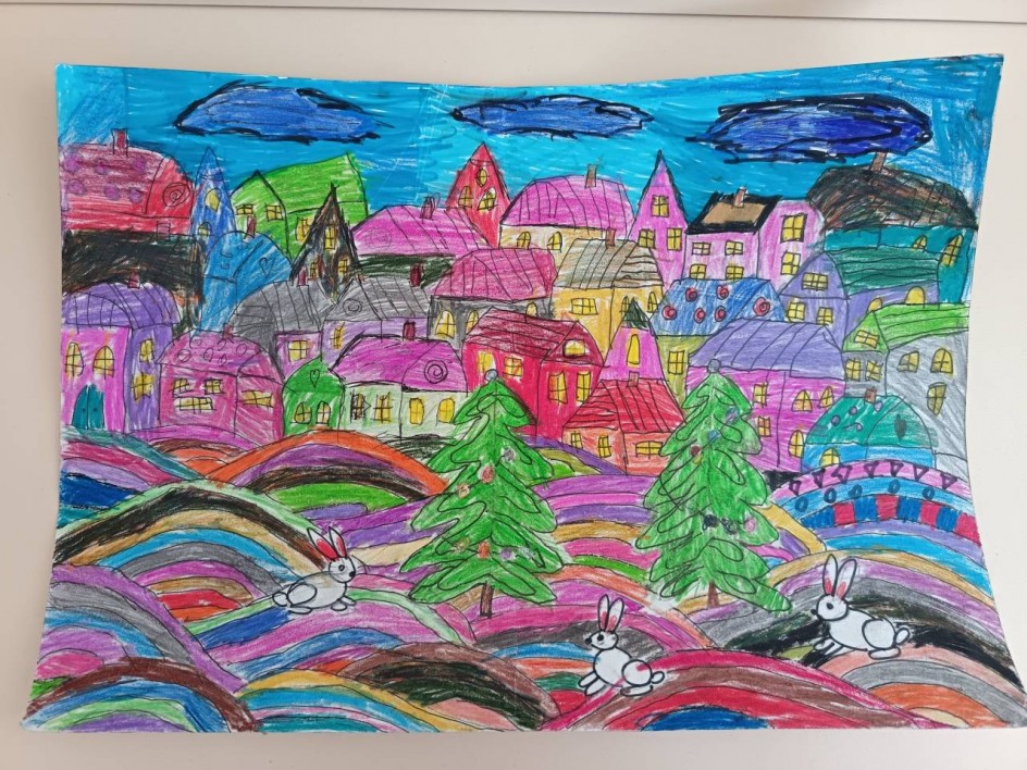 Зимний вечер в городе