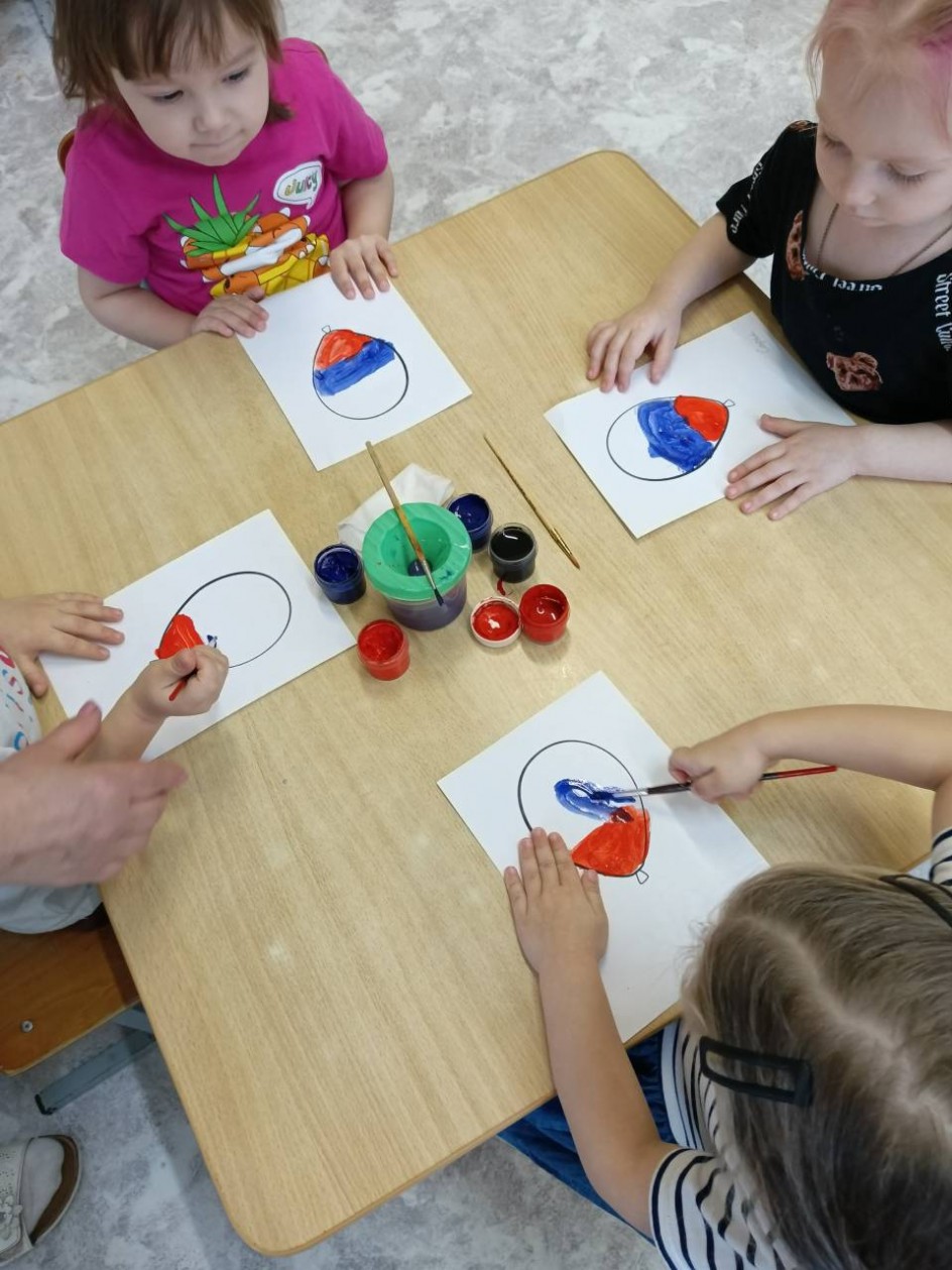 СОД с детьми .Рисование "Воздушный шарик"