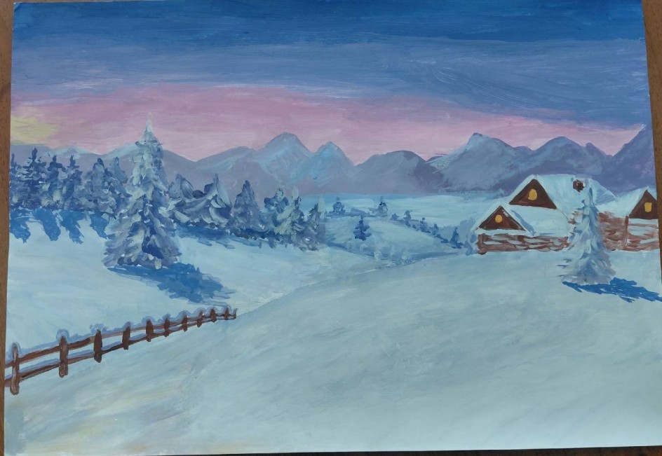 Снежная зима