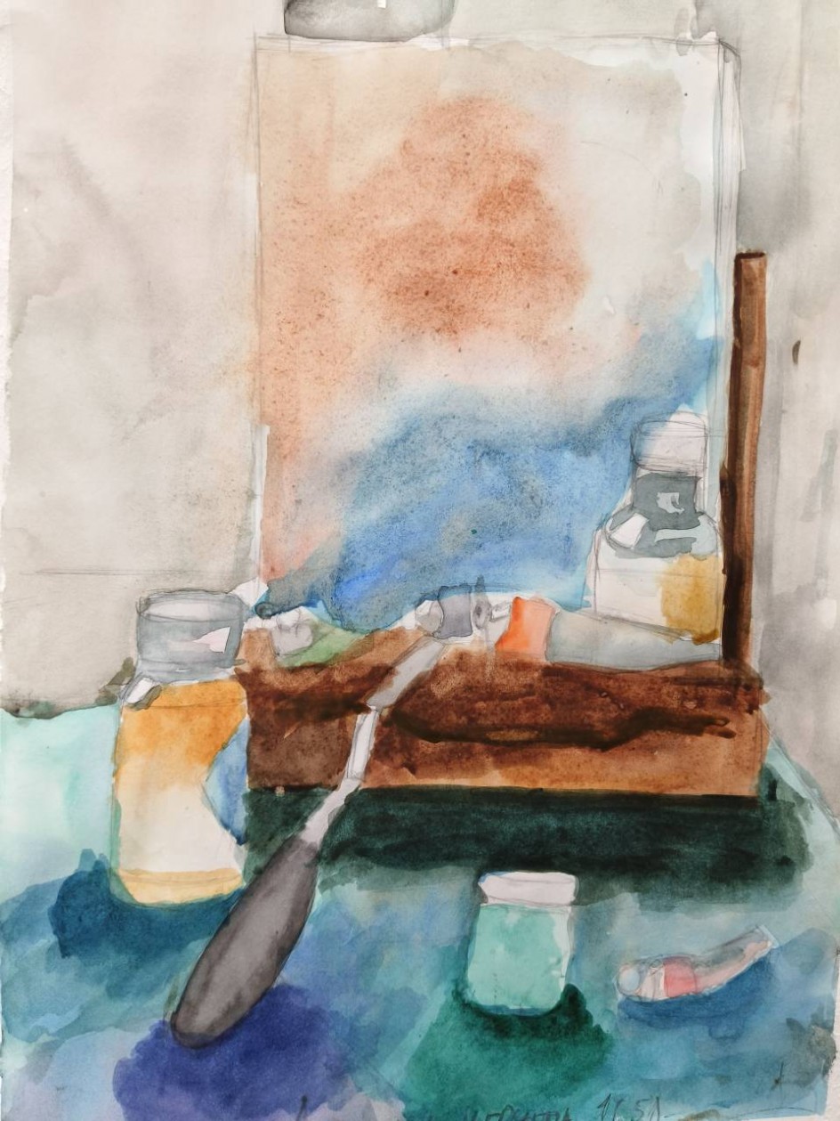 Мольберт на окне