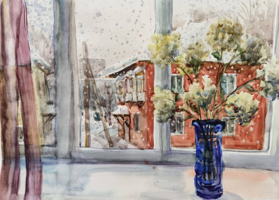 Зима из окна ДШИ