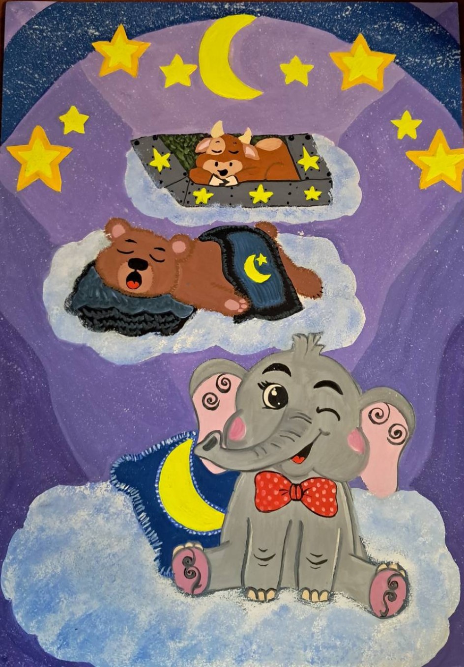 рисунок к стихотворению А.Барто "Слон"