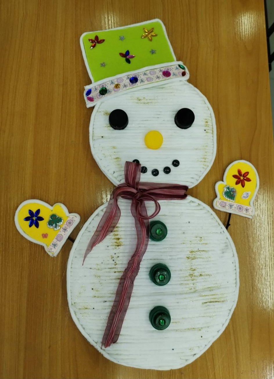 Веселый снеговичок