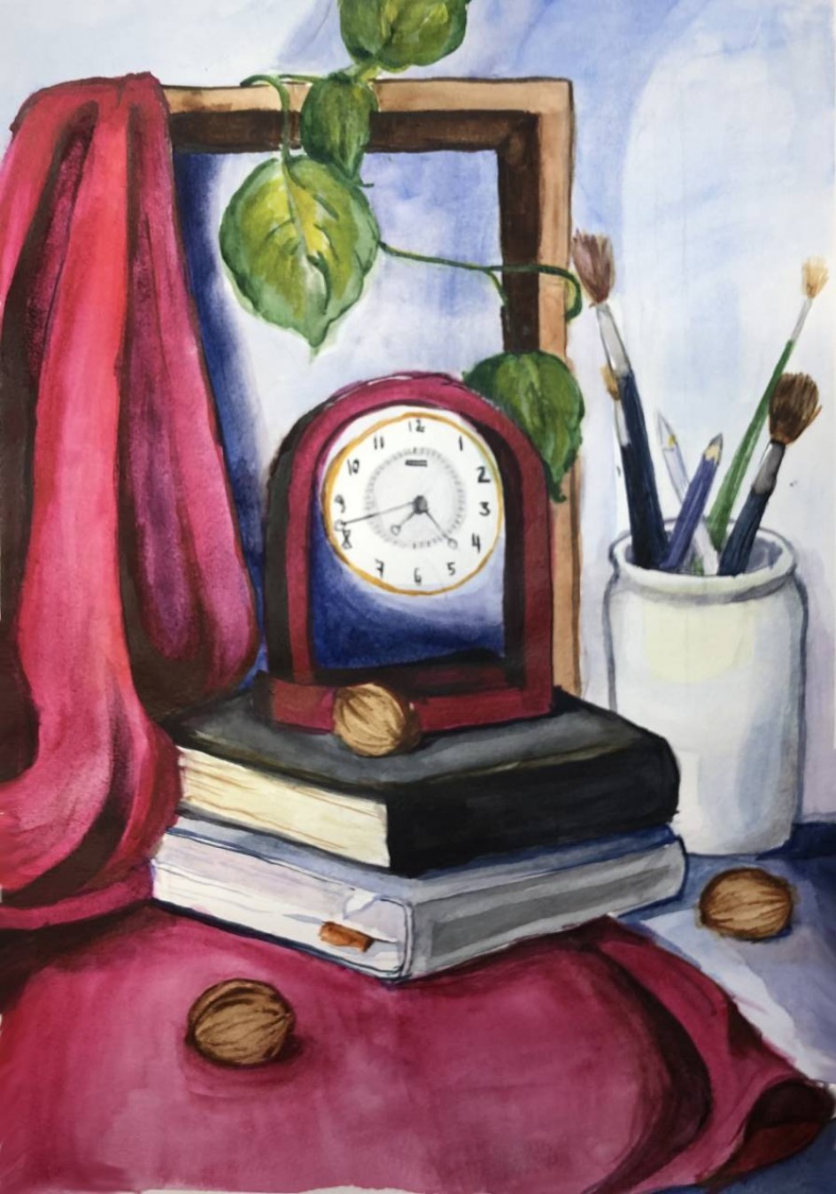 Натюрморт с часами