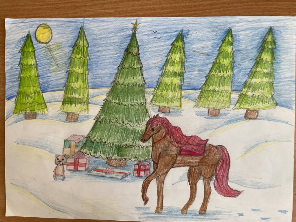 Лошадка к нам с подарками!