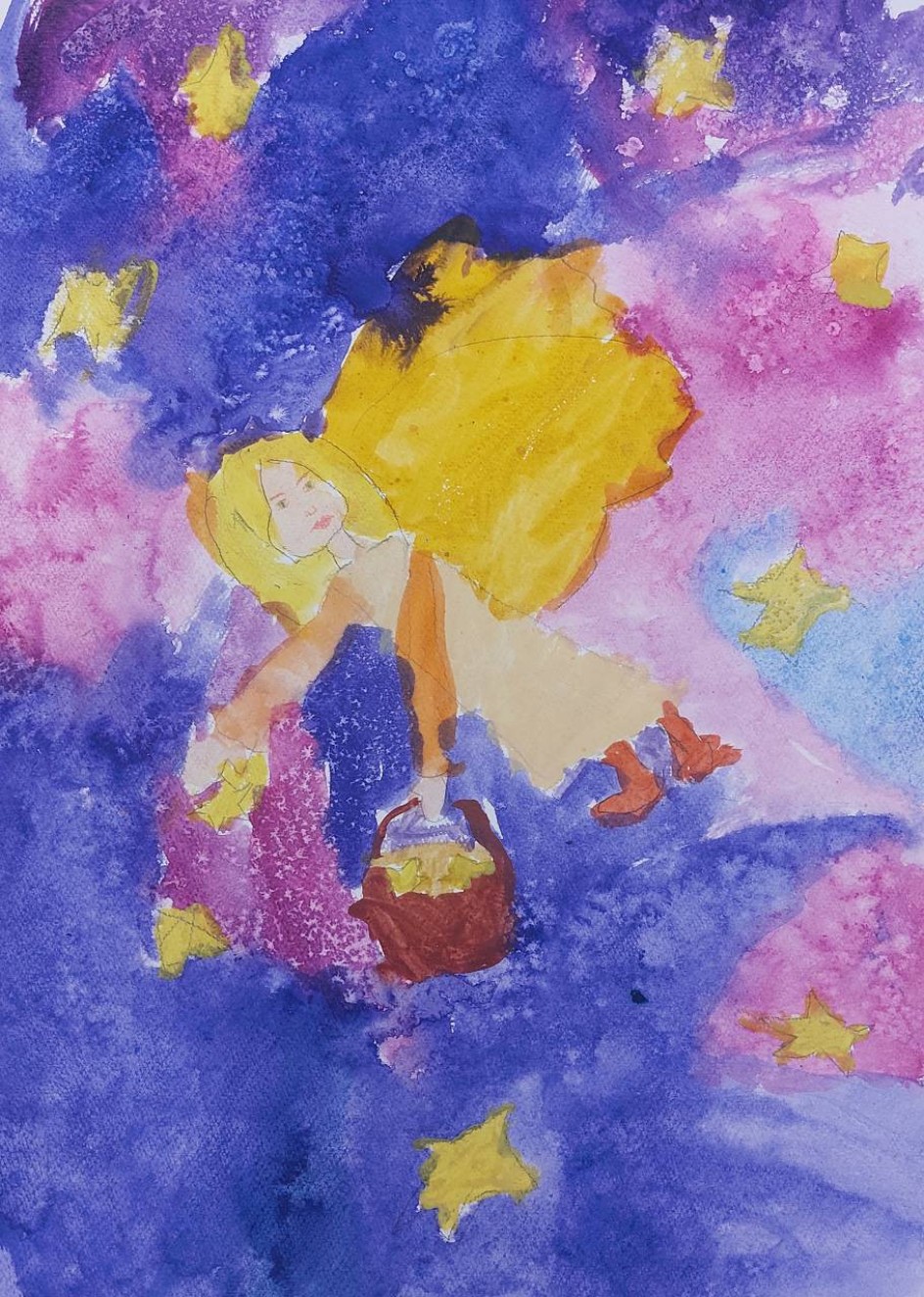 Ангел рассыпает звезды