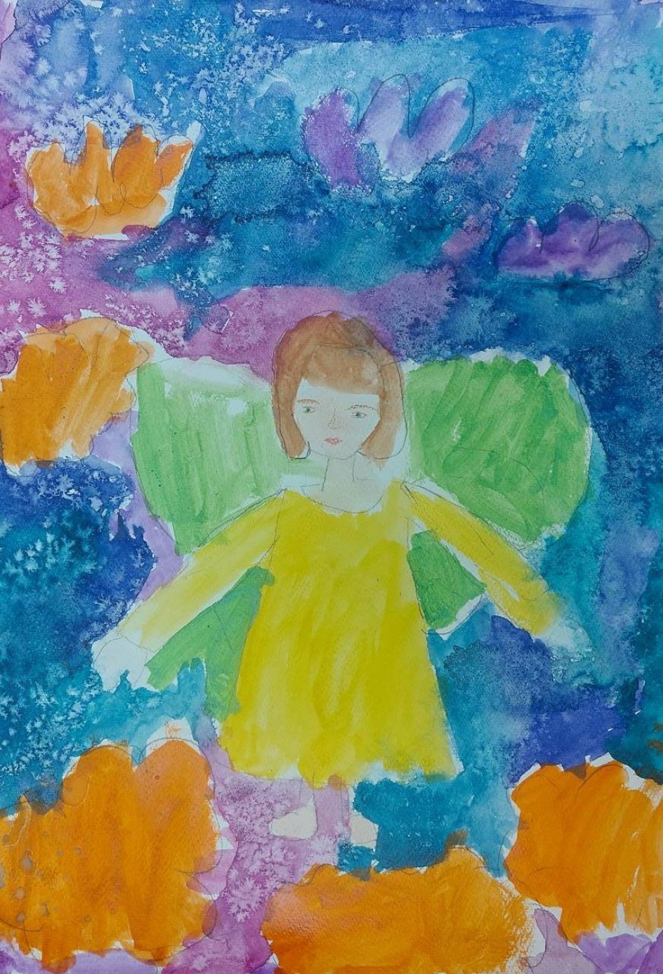 В разноцветных облаках