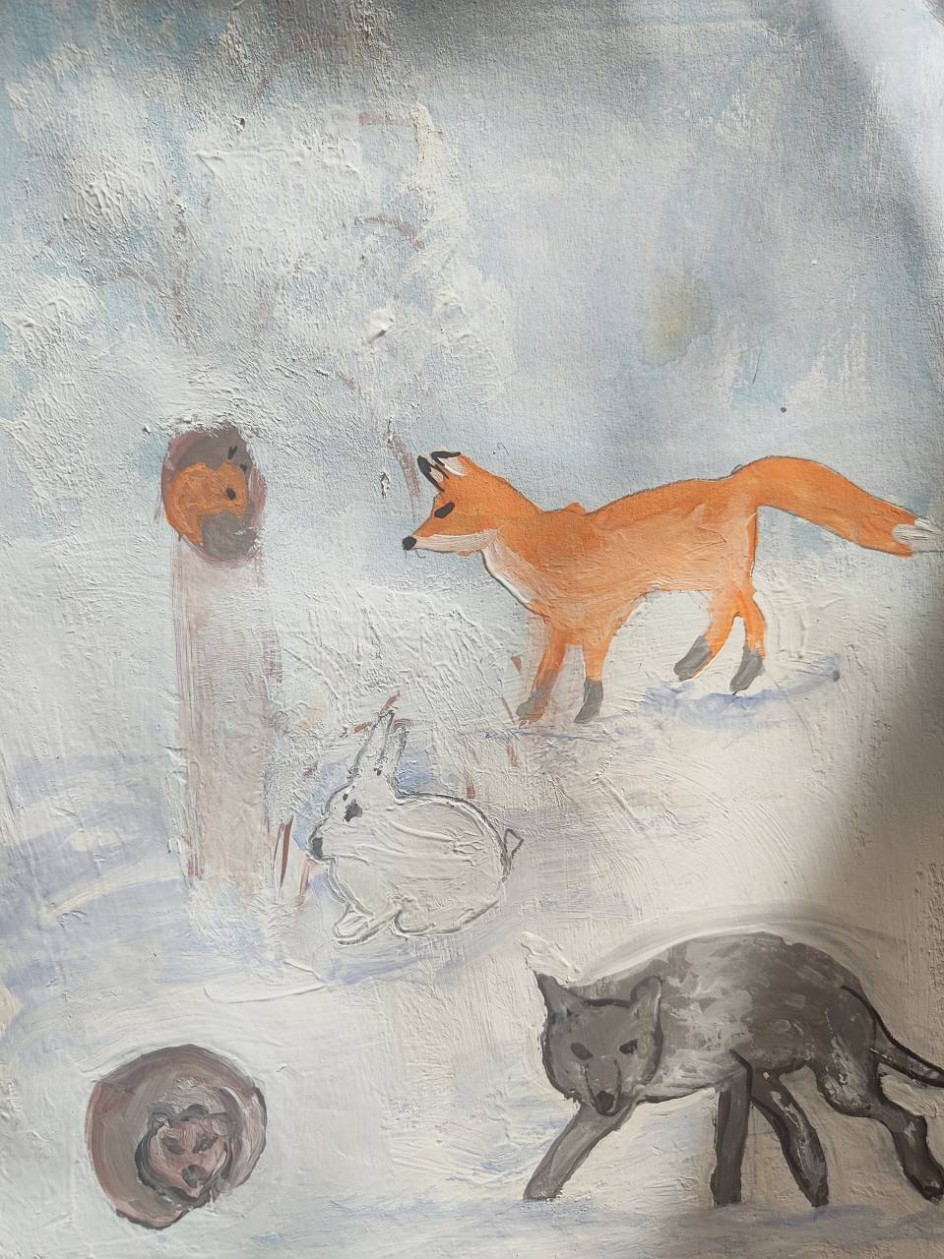 Животные зимой