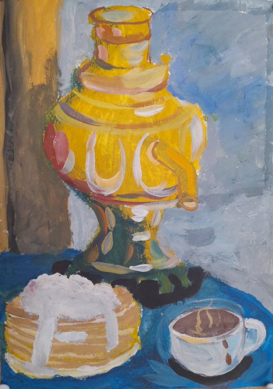 Натюрморт с блинами