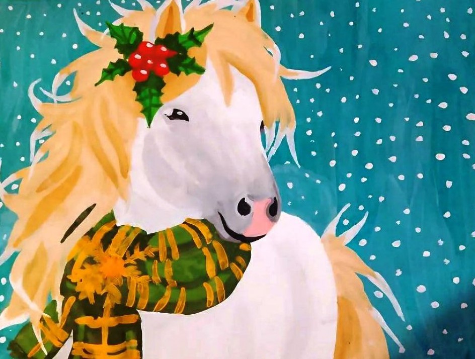 Белая лошадь