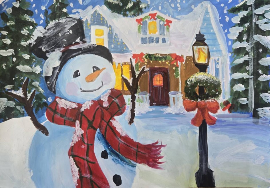 Снеговик ждет гостей