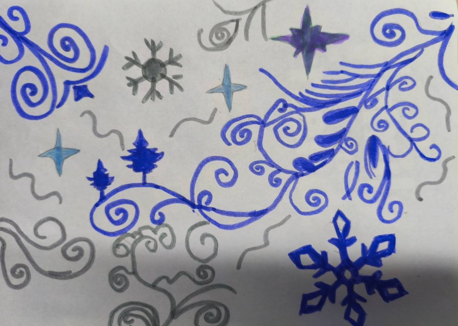 Узоры на снегу