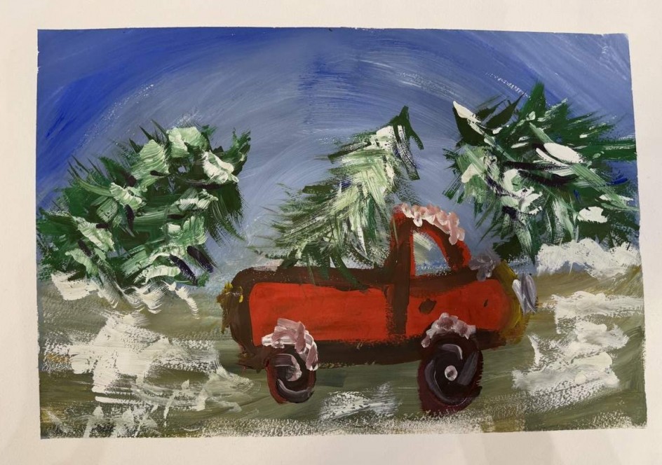 Новогодняя ёлка в пути