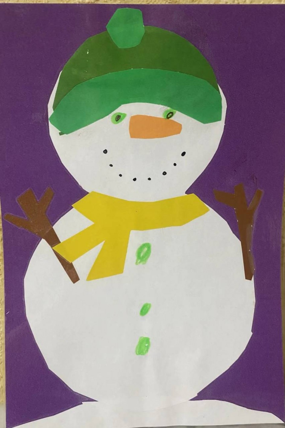 Веселый снеговик