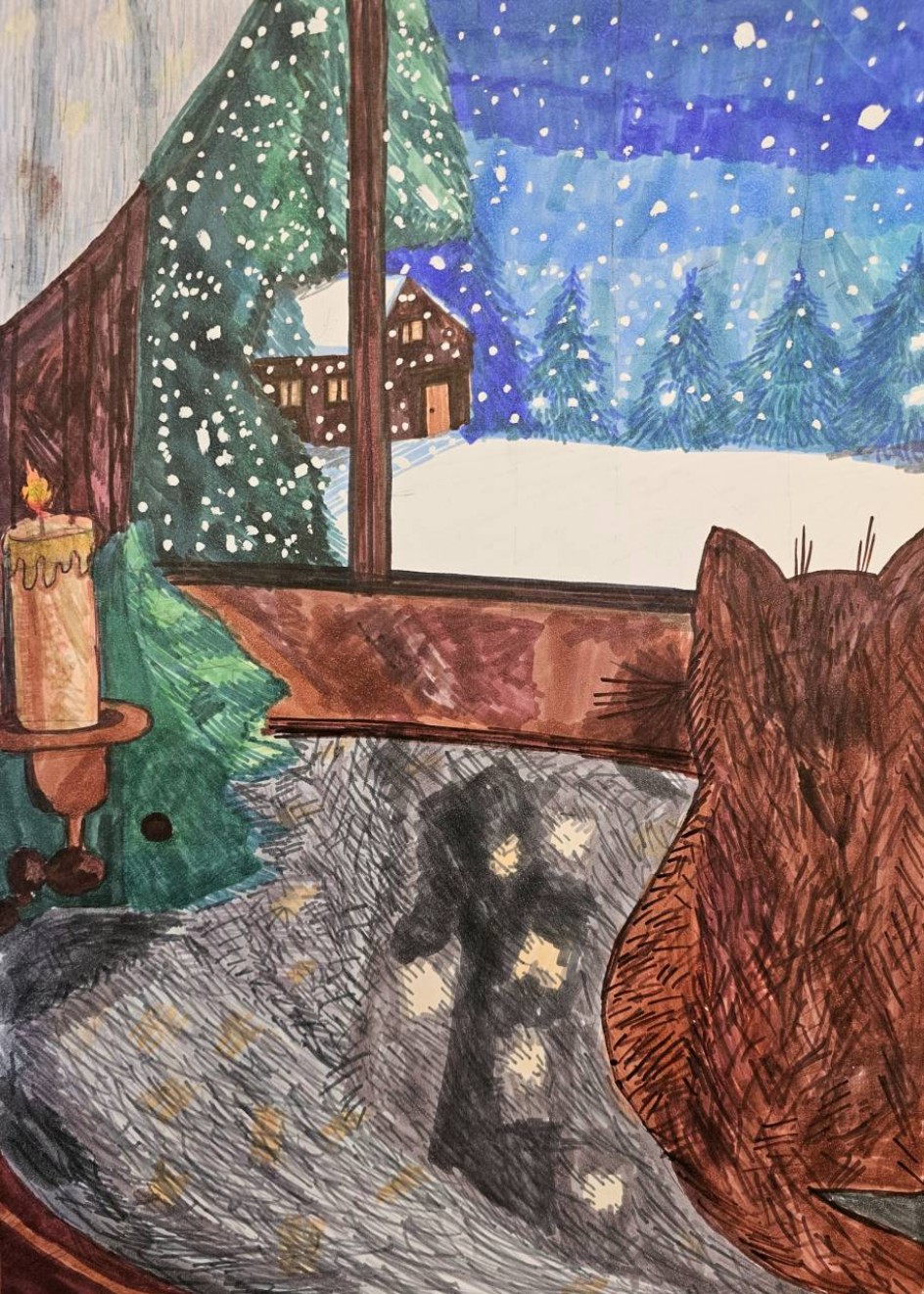 "Новогодний снегопад"