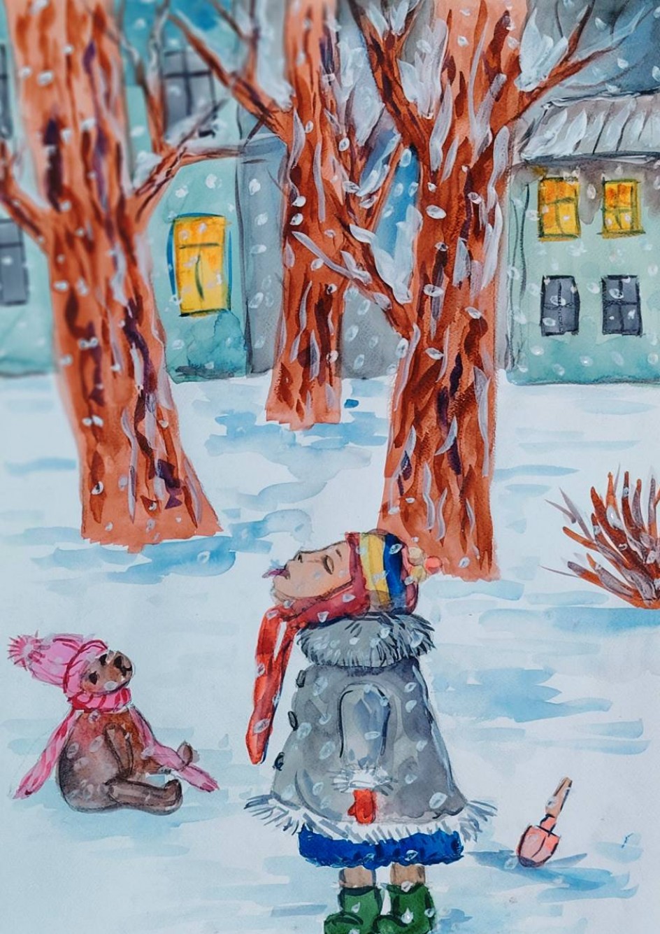"И падал новогодний снег"
