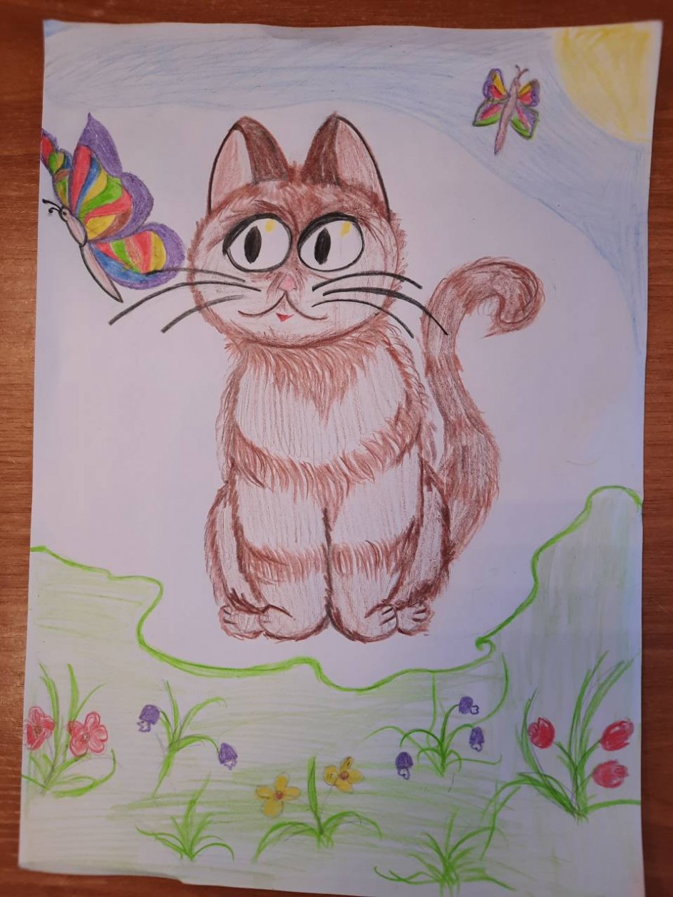 Васька радуется весне