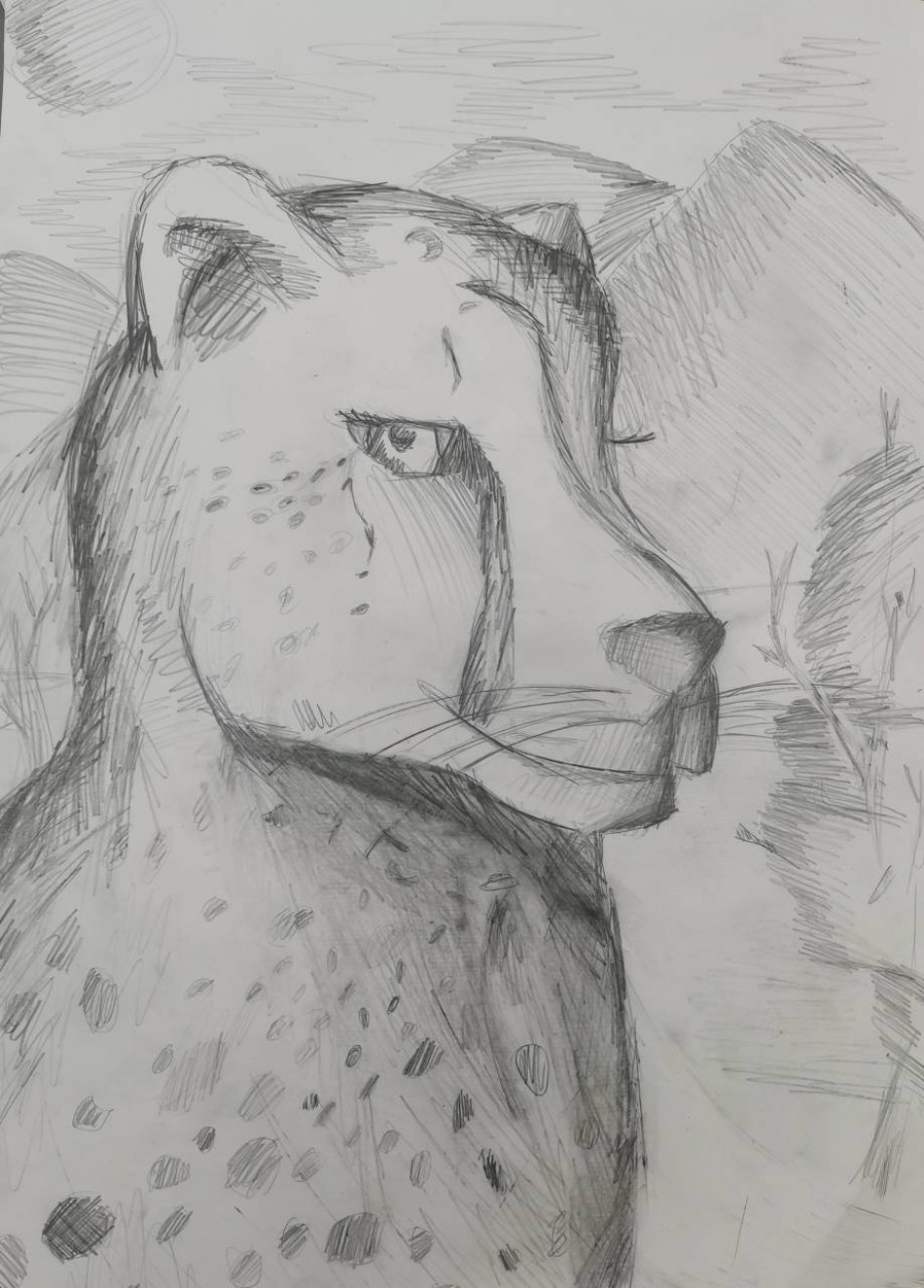 «Гепард в саванне: взгляд хищника»