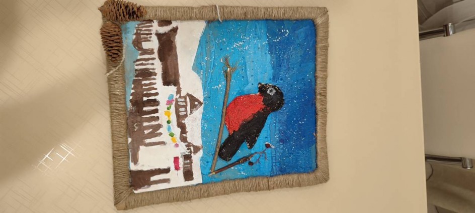 Снегирь зимой