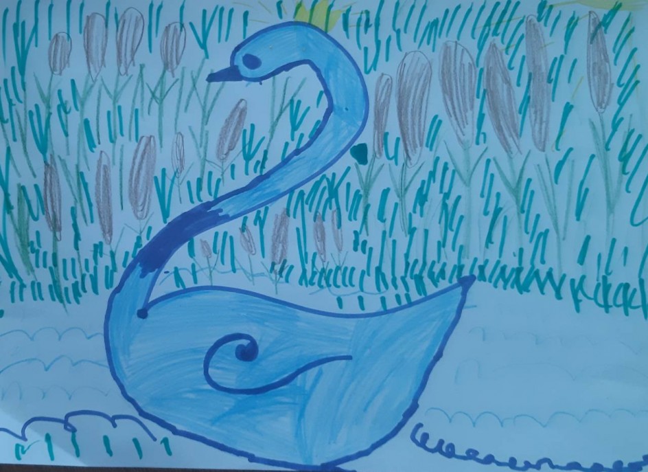 По воде скользит едва, Царевна Лебедь -цифра два.