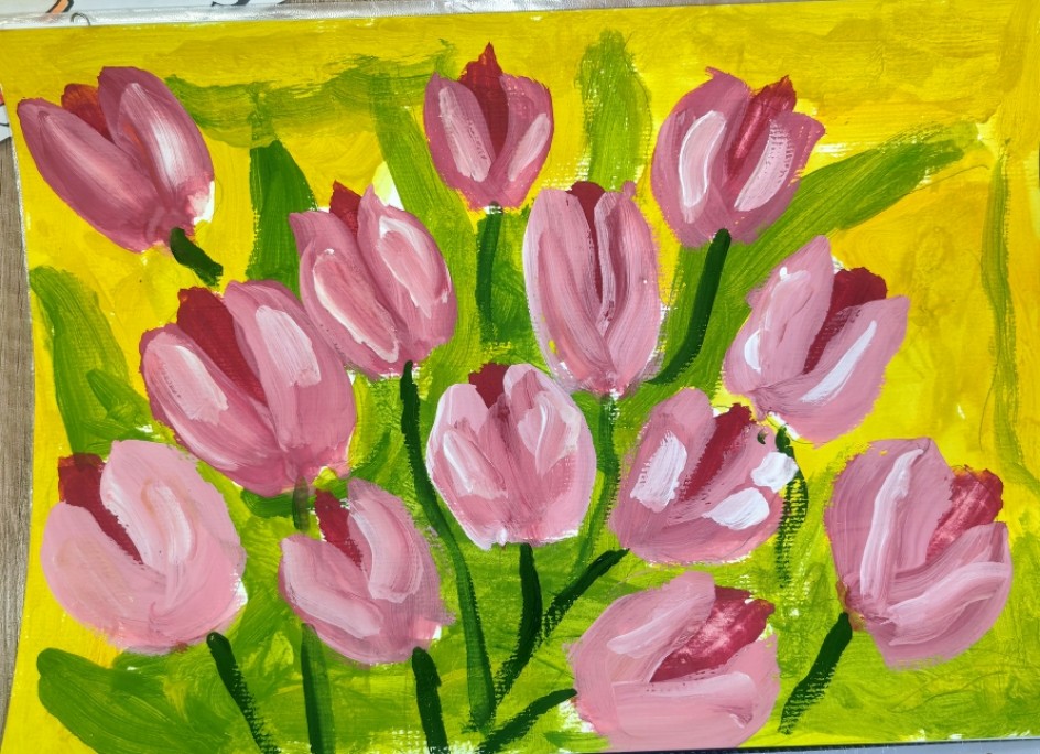 "Весенние цветы для мамы"