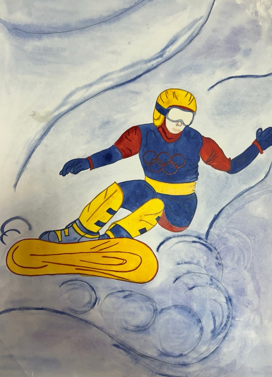 "Быстро мчусь с вершины я, догоните-ка друзья!"