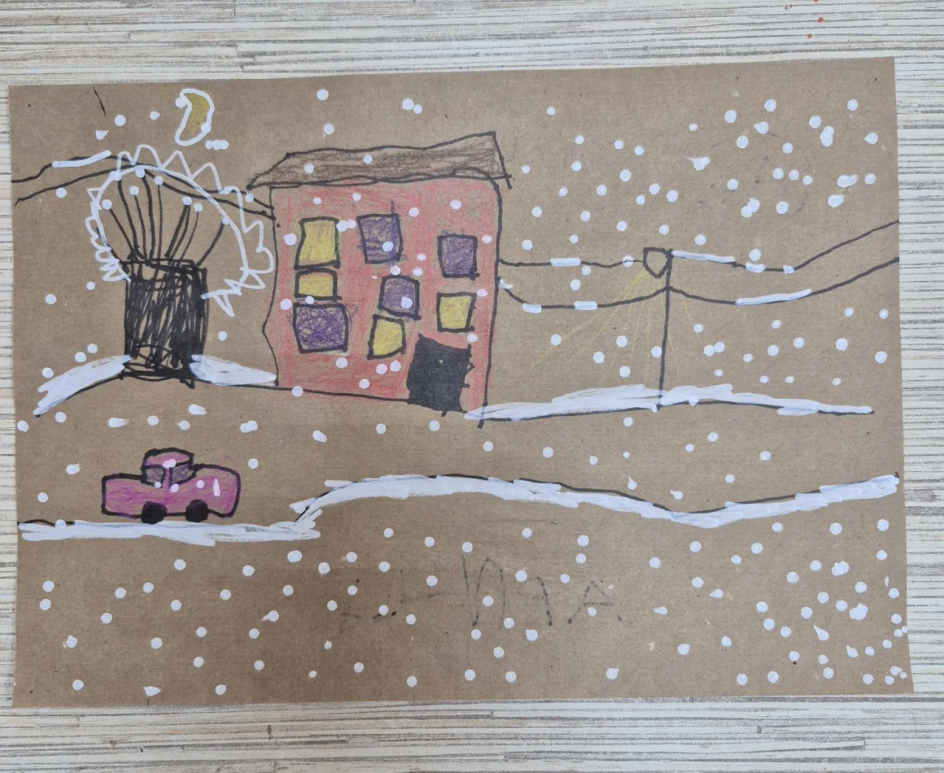 Розовая зима