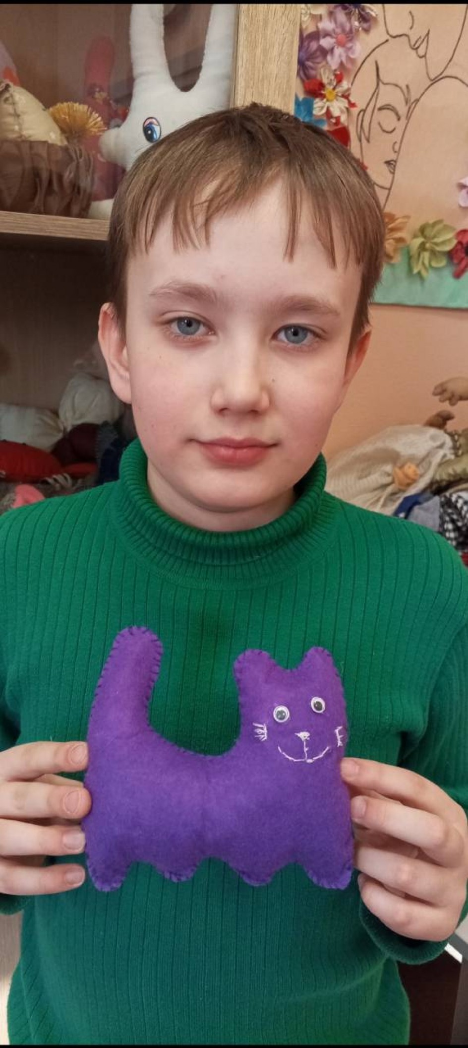 Фиолетовый кот