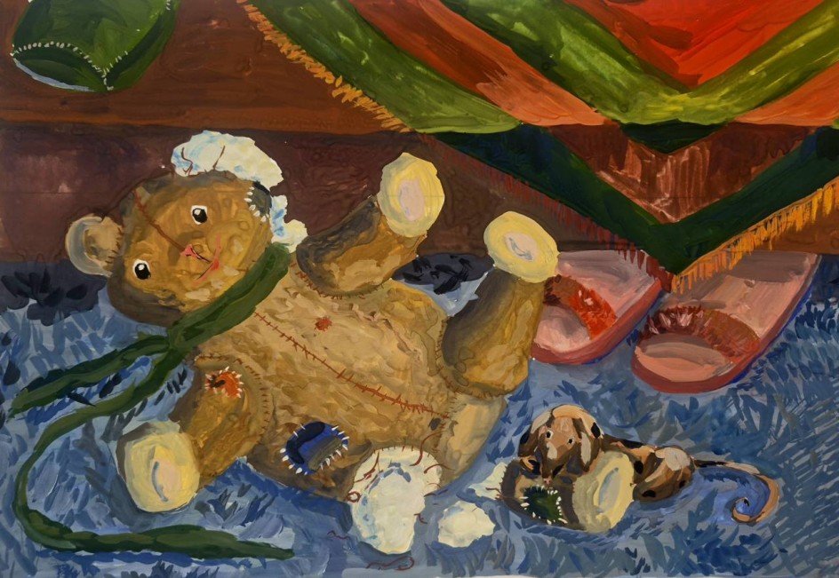 Оторвали мишке лапу...