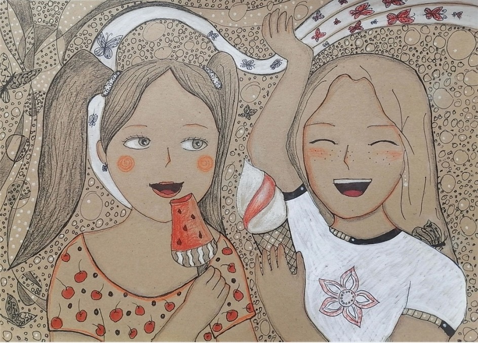 Автопортрет с подругой