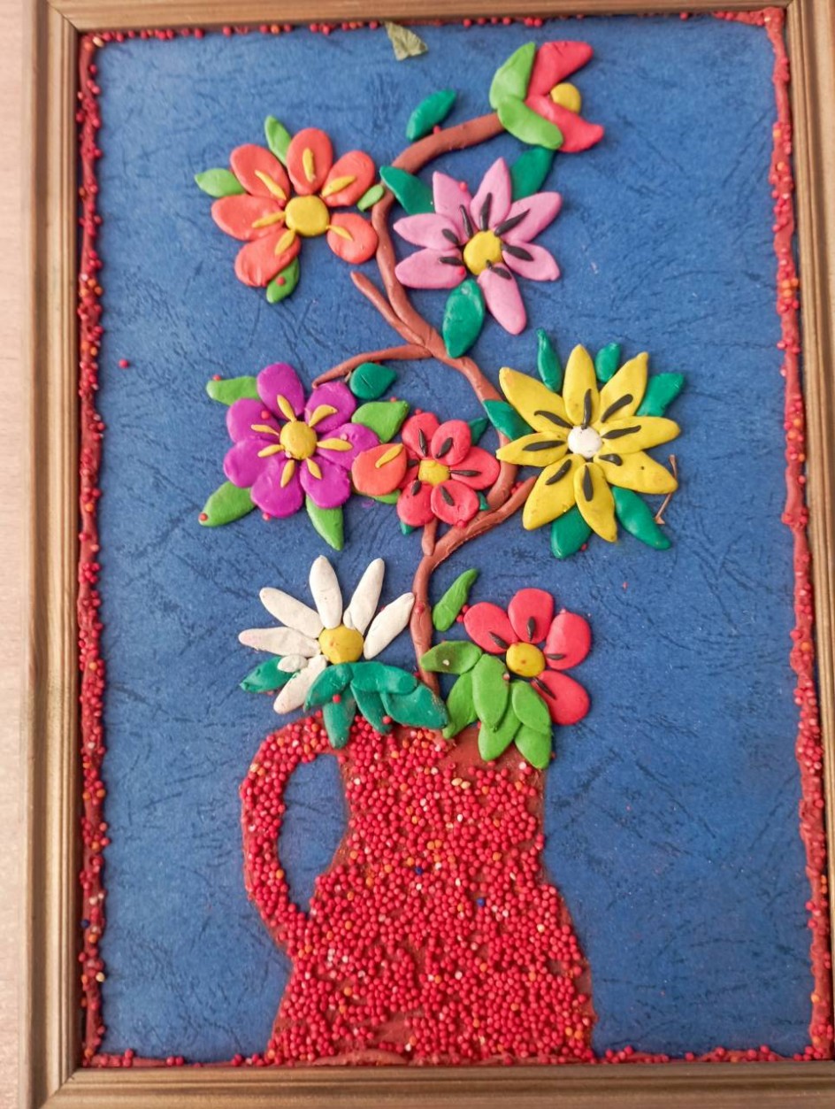 Букет цветов в вазе.