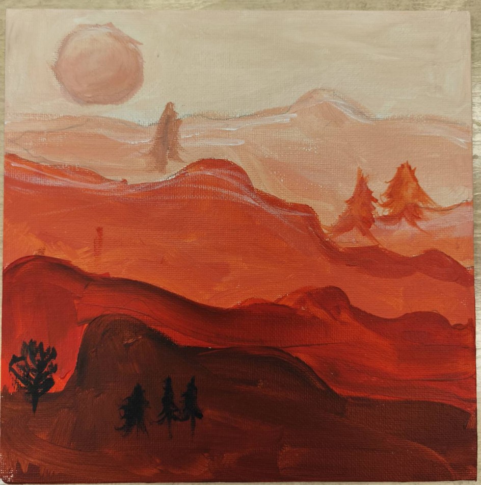 "Закат в горах"