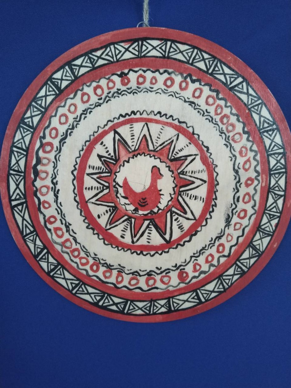 Гусенок в озере