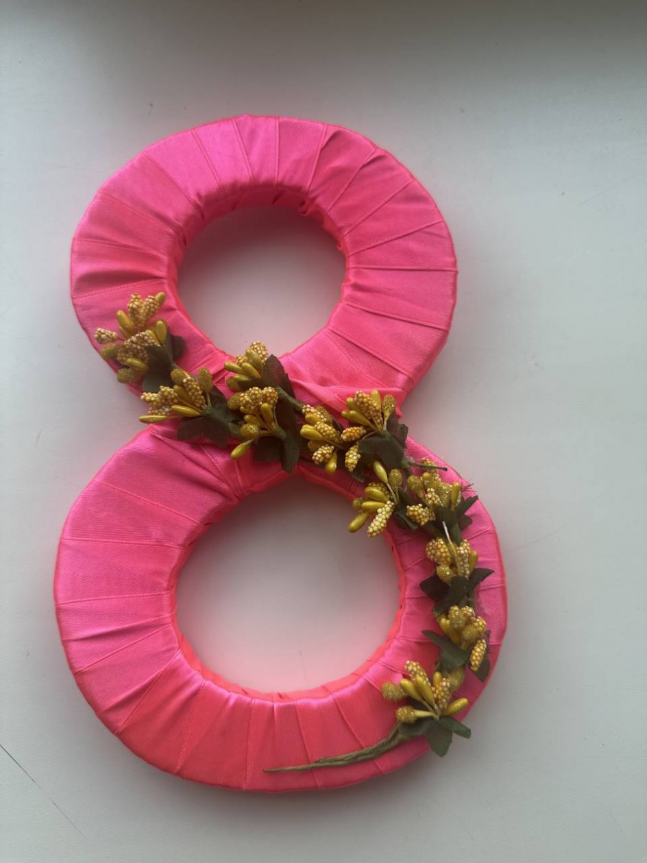 Подарок маме, мимоза