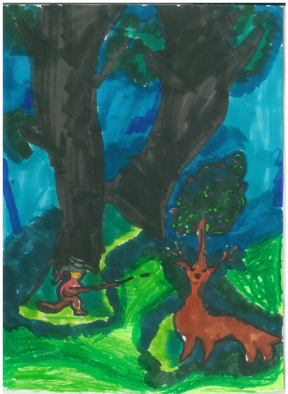 Иллюстрация к повести Э.Распе "Приключения барона Мюнхаузена"