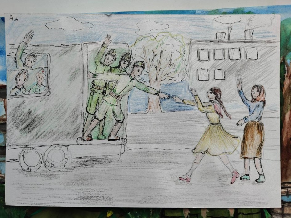 Жду тебя, мой защитник! Проводы на перроне.