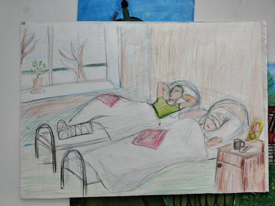 В военном госпитале. Защитники отечества.